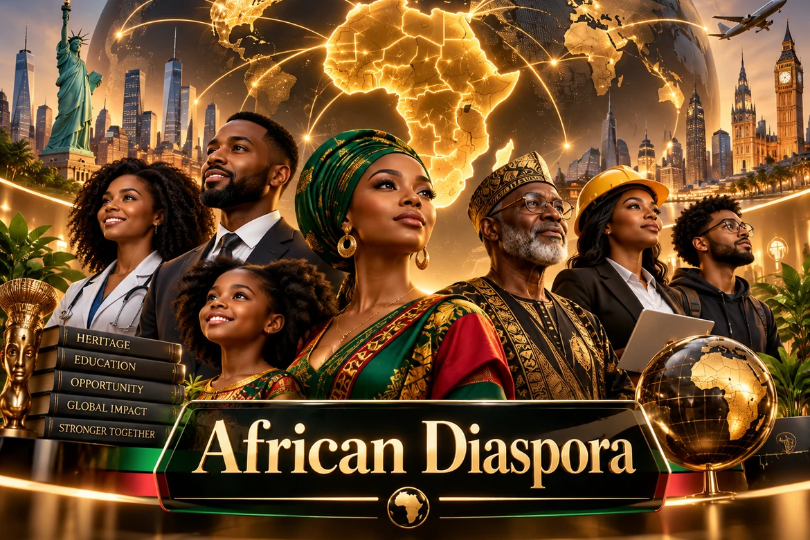 Original EduGold360 illustration for african diaspora