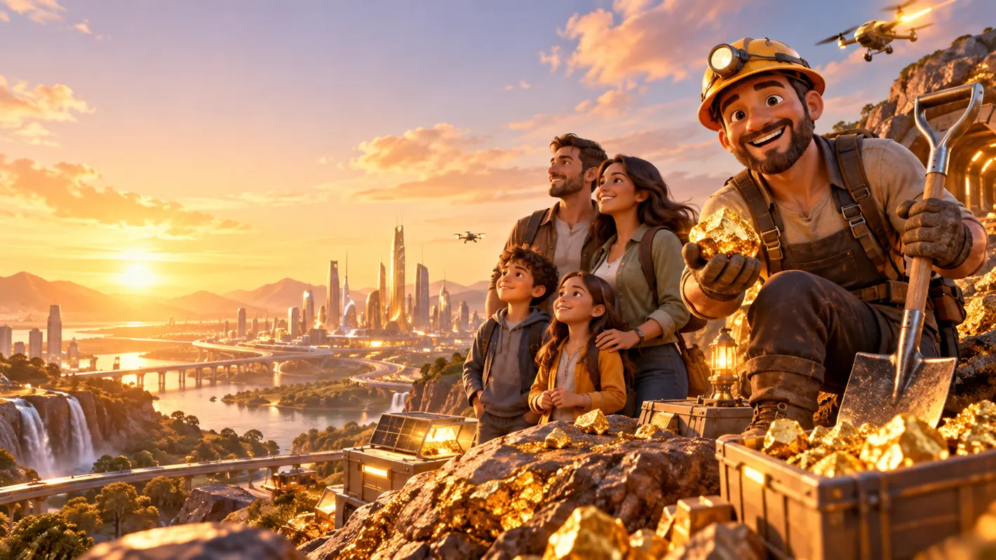 Original EduGold360 illustration for first-time share explorers